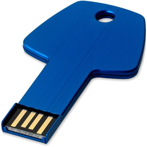 Kulcs pendrive, sötétkék, 4GB (raktári)