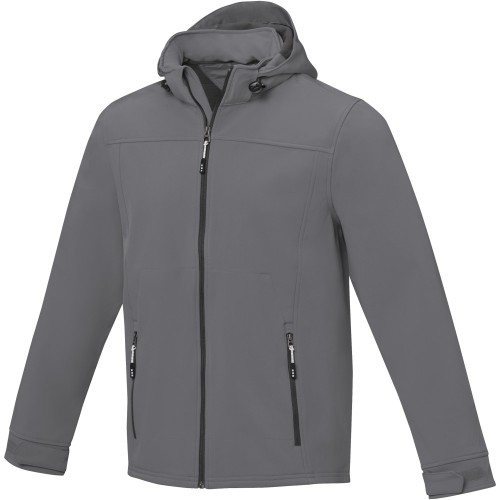Elevate Langley kapucnis férfi kabát, acélszürke, 2XL