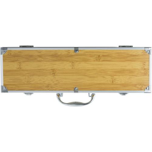 Bambusz BBQ készlet, barna