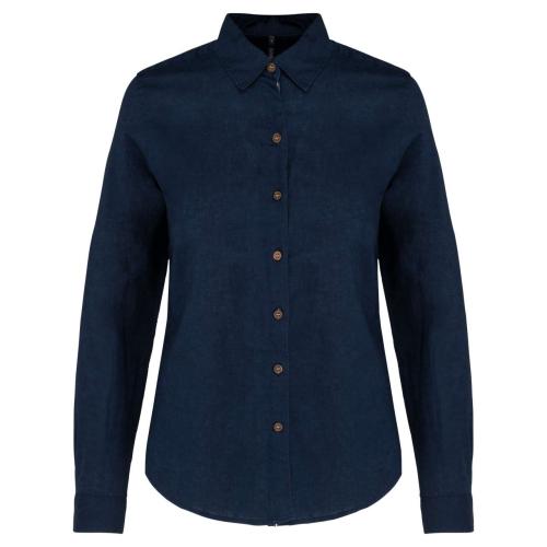 NŐI HOSSZÚ UJJÚ LEN ÉS PAMUT ING