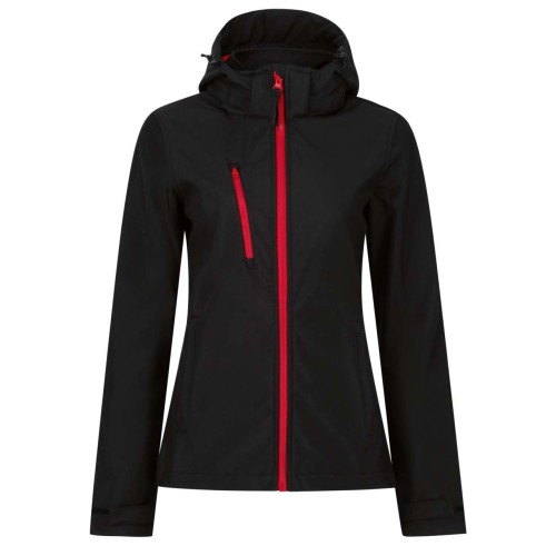 VENTURER HÁROMRÉTEGŰ KAPUCNIS NYOMTATHATÓ SOFTSHELL NŐI DZSEKI