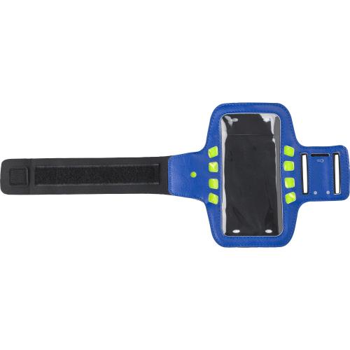 Neoprén telefontartó LED fénnyel, kék