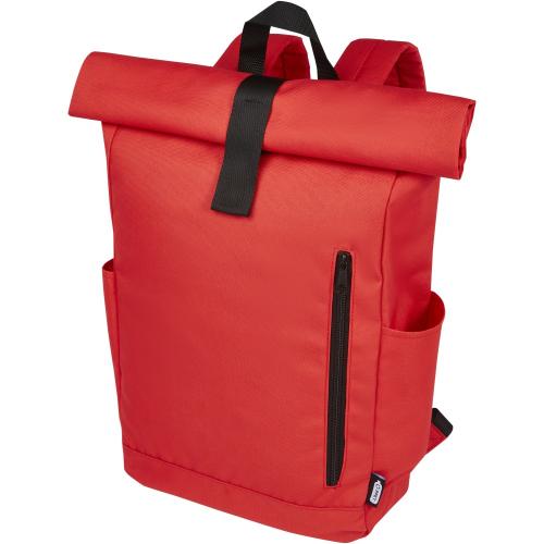 Byron 15.6" GRS RPET hátizsák, 18L, piros