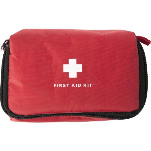 Elsősegélykészlet, 12 db-os, piros