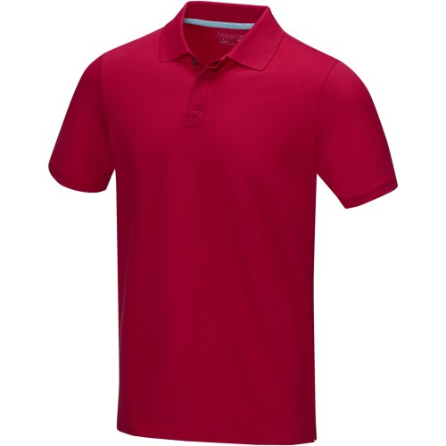 Elevate Graphite férfi organikus póló, piros, 2XL