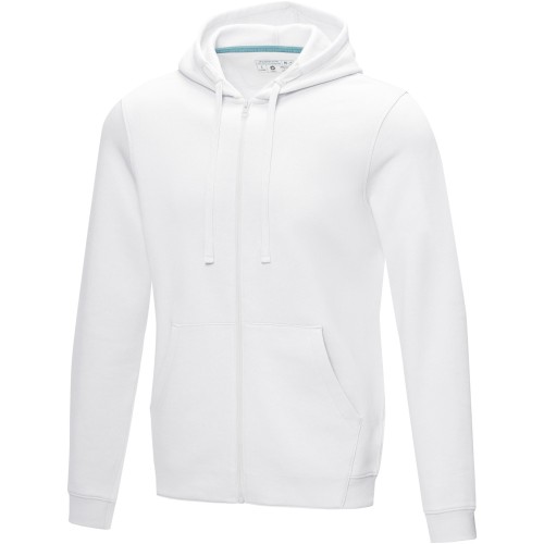 Elevate Ruby férfi organikus kapucnis pulóver, fehér, 2XL