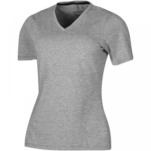 Elevate Kawartha női V-nyakú póló, grey melange, XL