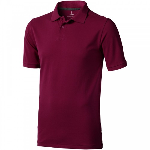 Elevate Calgary férfi galléros póló, burgundy, 2XL