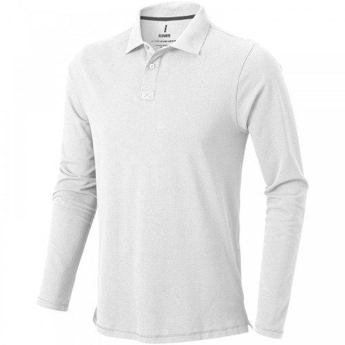 Elevate Oakville galléros hosszú ujjú, fehér, 2XL