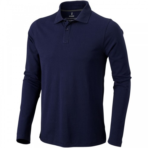 Elevate Oakville galléros hosszú ujjú, sötétkék, 2XL