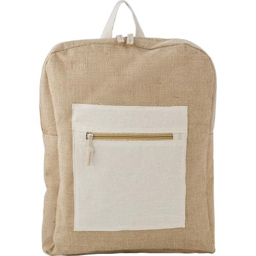 Juta hátizsák, barna