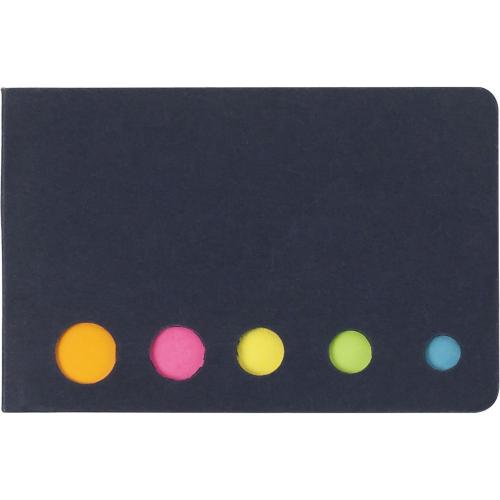 Öntapadó jelölőlapkészlet, fekete