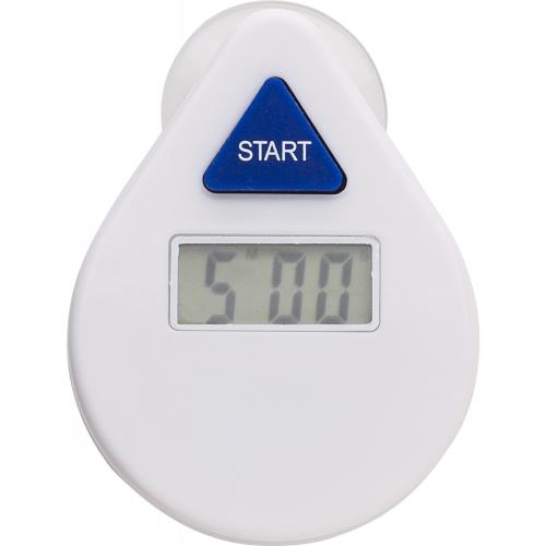 Digitális zuhanyidő-mérő, fehér