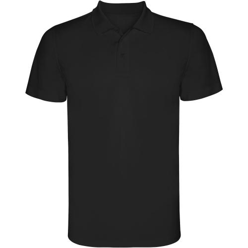 Roly Monzha férfi sportpóló, Solid black, XL