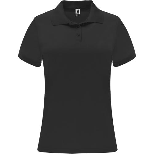 Roly Monzha női sportpóló, Solid black, M