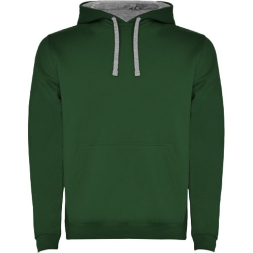 Roly Urban férfi kapucnis pulóver, Bottle green, Marl G, 2XL