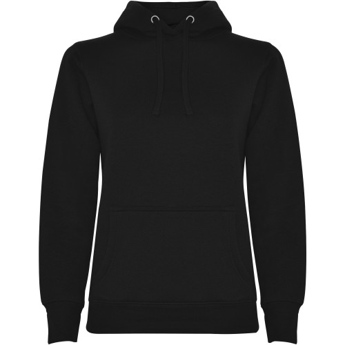Roly Urban női kapucnis pulóver, Solid black, 2XL