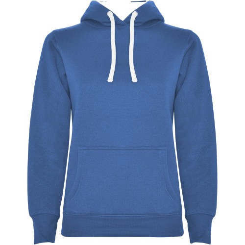 Roly Urban női kapucnis pulóver, Royal, White, XL