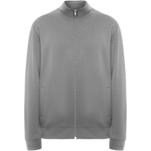 Roly Ulan uniszex cipzáros pulóver, Marl Grey, S