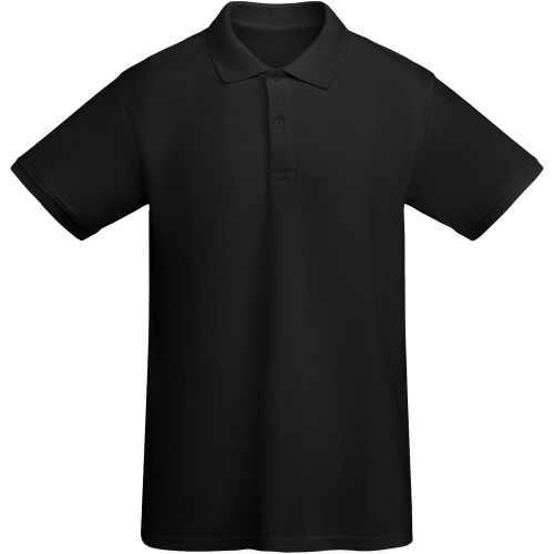 Roly Prince organikus pamut férfi póló, Solid black, M