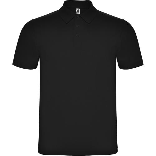 Roly Austral uniszex pamutpóló, Solid black, 3XL