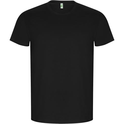 Roly Golden organikus pamut férfi póló, Solid black, S