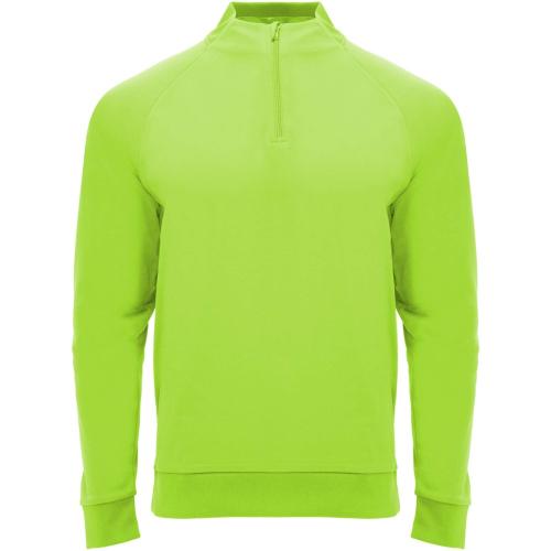 Roly Epiro hosszú ujjú negyed cipzáros gyerekpulóver, fluor green, 10