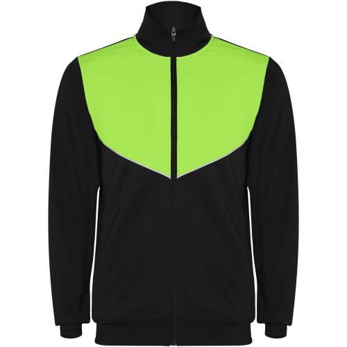 Roly Evans gyerek melegítő szett, solid black, lime, 12