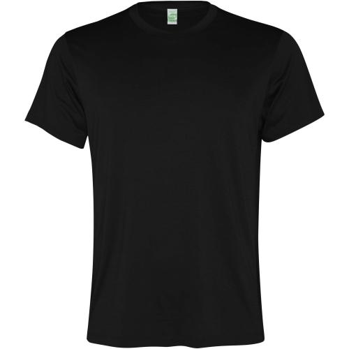 Roly Slam rövid ujjú férfi sportpóló, solid black, 3XL