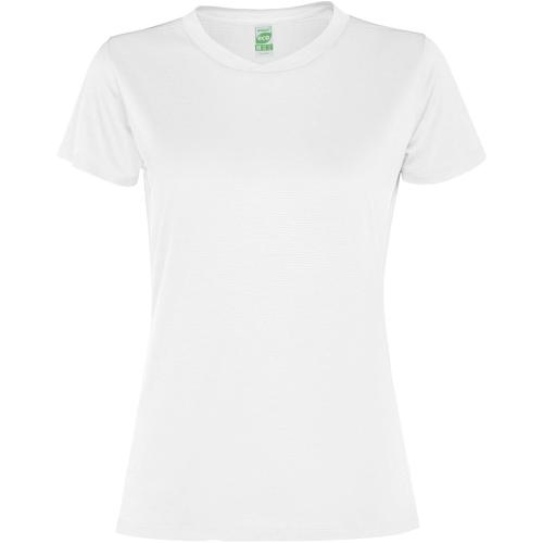 Roly Slam rövid ujjú női sportpóló, white, 2XL