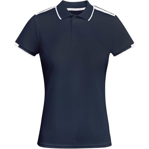 Roly Tamil rövid ujjú női sportpóló, navy blue, white, M