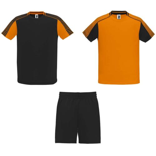 Roly Juve uniszex sport szett, orange, solid black, 2XL