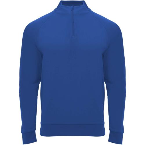 Roly Epiro hosszú ujjú negyed cipzáros uniszex pulóver, royal blue, XL