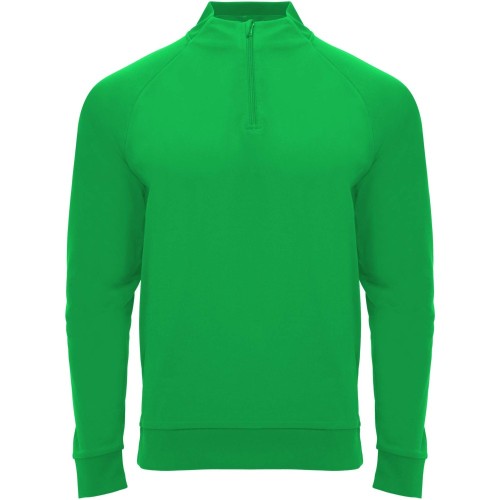 Roly Epiro hosszú ujjú negyed cipzáros uniszex pulóver, green fern, S