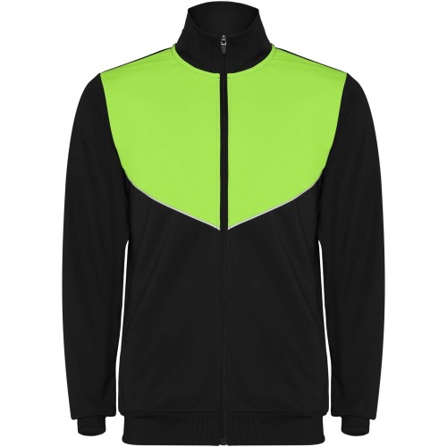 Roly Evans uniszex melegítő szett, solid black, lime, S