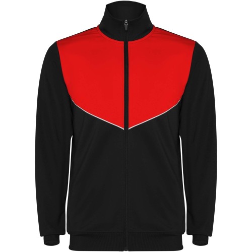Roly Evans uniszex melegítő szett, solid black, red, S