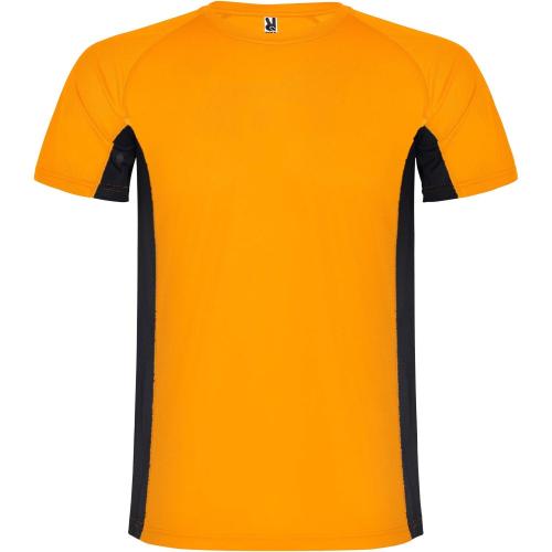 Roly Shanghai rövid ujjú férfi sportpóló, fluor orange, solid , M
