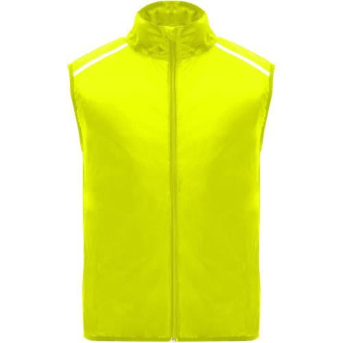 Roly Jannu könnyű uniszex futómellény, fluor yellow, XS