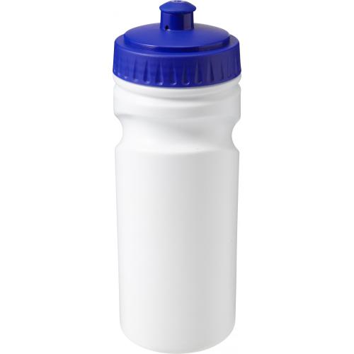Újrahasznosítható műanyag kulacs, 500 ml, kék