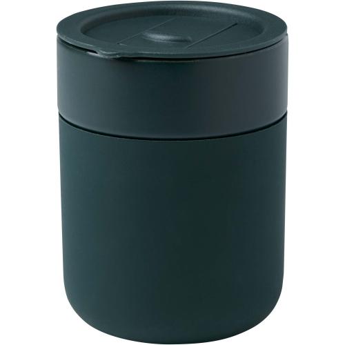 Java kerámia pohár szilikon pánttal, 330 ml, zöld