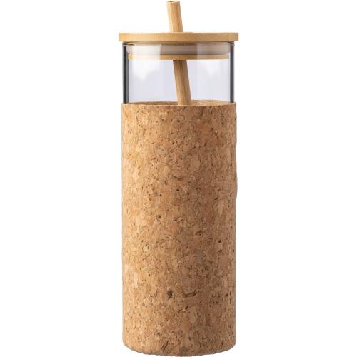 Üvegpohár, 450 ml, barna