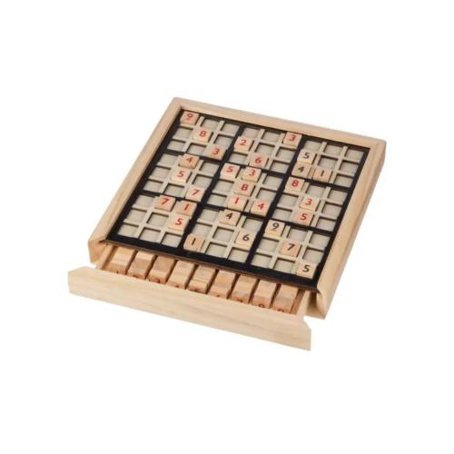 Fa sudoku játék, barna