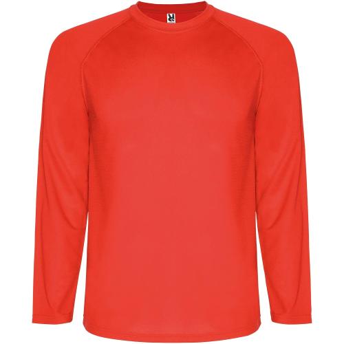 Roly Montecarlo hosszúujjú gyerek sportpóló, Red, 8