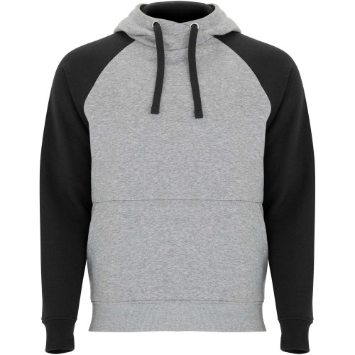 Roly Badet uniszex kapucnis pulóver, Heather grey, Solid , 3XL