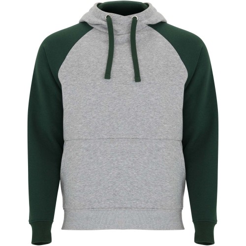 Roly Badet uniszex kapucnis pulóver, Heather grey, Bottle, 2XL