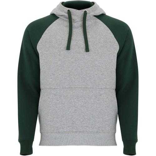Roly Badet uniszex kapucnis pulóver, Heather grey, Bottle, 3XL