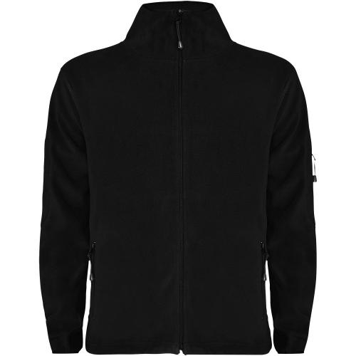 Roly Luciane cipzáros férfi pulóver, Solid black, 3XL