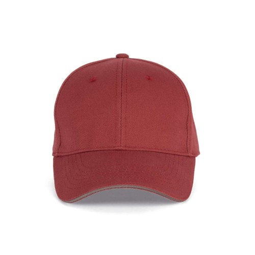 Kup Orlando 6 paneles sapka, Terracotta Red/Slate, U