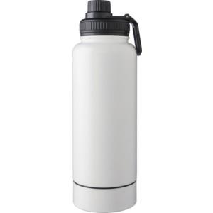 Rozsdamentes acél duplafalú palack, 1000 ml, fehér
