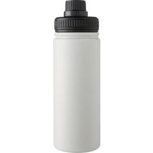 Rozsdamentes acél duplafalú palack, 500 ml, fehér
